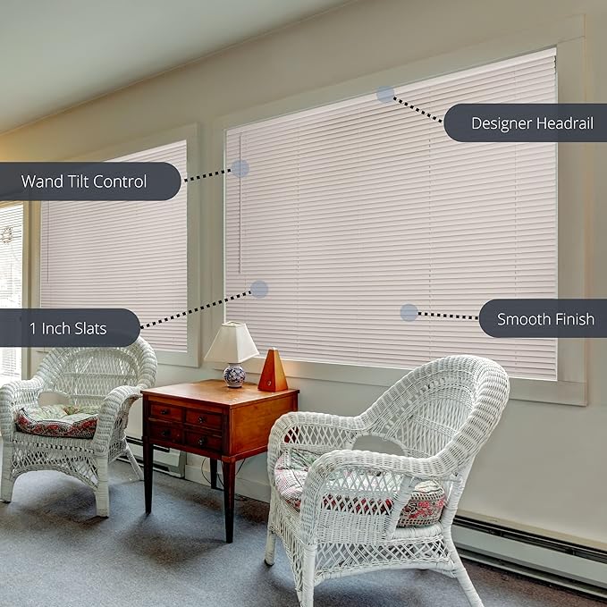LOTUS & WINDOWARE Cordless Mini Blind, Window Blinds