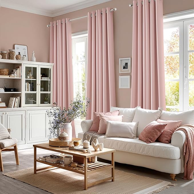MIULEE Blackout Curtains for Bedroom Living Room 2 Panels, Thermal Insulated