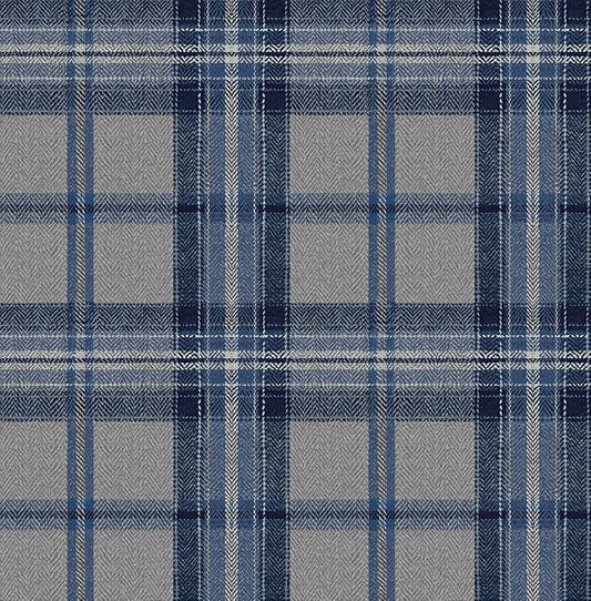 NextWall Harry & Grace Herringbone Plaid Premium Matte Non-Woven Peel and Stick