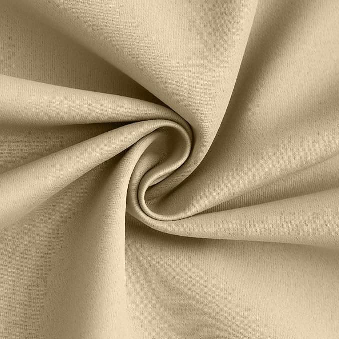 Yakamok 100% Blackout Curtain Panels 63 inches Cold and Light Blocking Drapes
