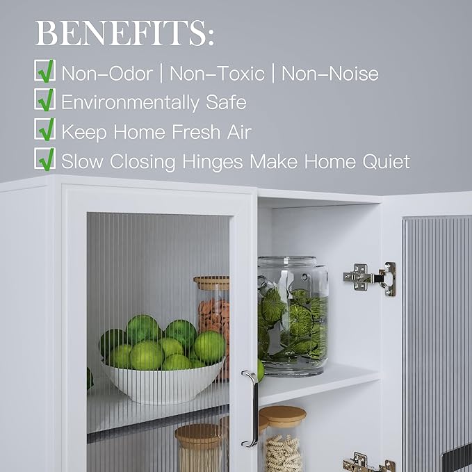 Furnaza Kitchen Wall Cabinets 4 Doors