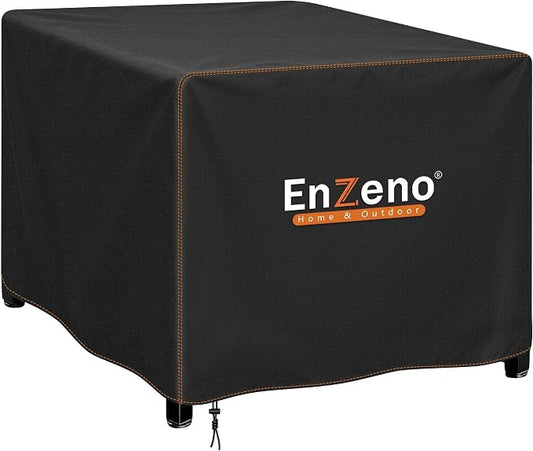 Enzeno Fire Pit Cover Square,Outdoor Firepit Cover Waterproof,Oxford Cloth Patio Fire Table Cover for Outdoor Fire Pit,Fits 43-45 inch Gas Firepit covers(45"L x 45"W x 24"H)