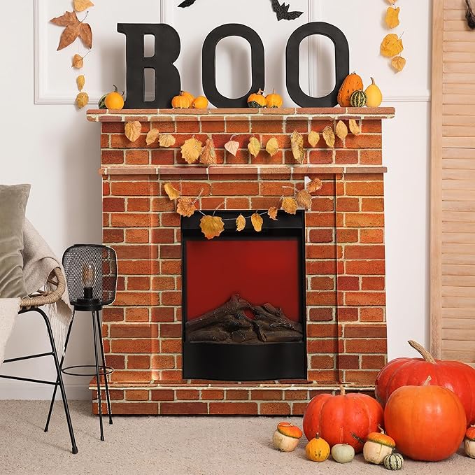 Kochorie 100 Ft x 54 Inch Retro Red Brick Wall Backdrop Tablecloth Roll