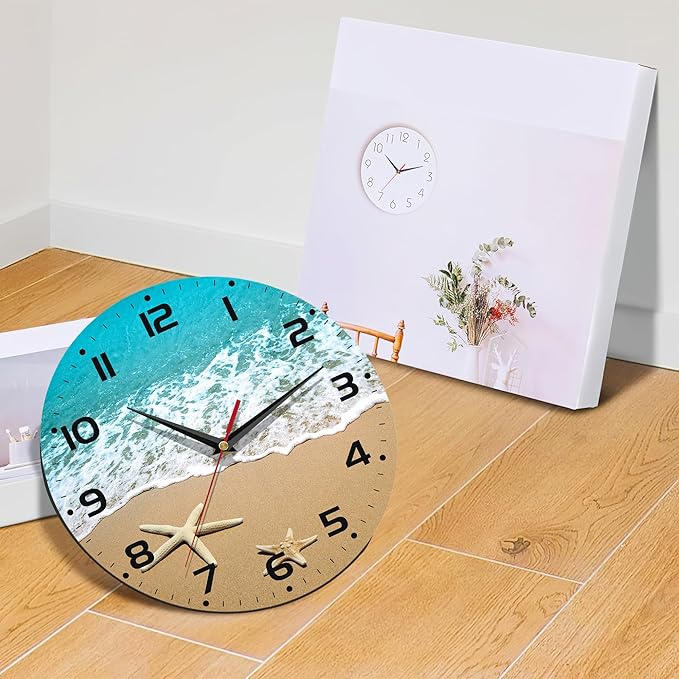 Starfish On A Beach Sand Wall Clock