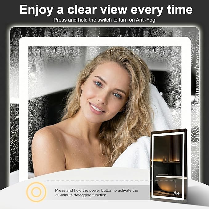 AMOISE LED Bathroom Vanity Mirror