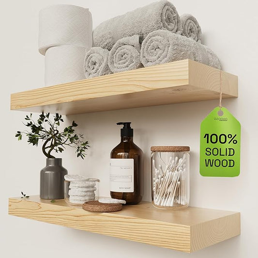 BAOBAB WORKSHOP Solid Wood Floating Shelves