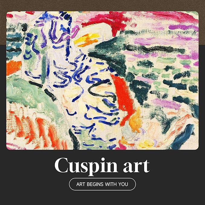 Framed Matisse Wall Art for Living Room, 6 Pieces Abstract Colorful Canvas