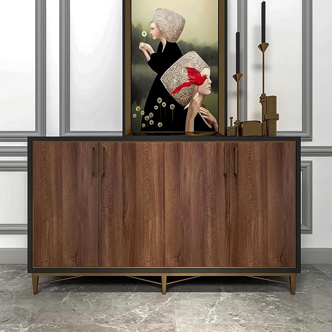 Walnut Wood Grain Contact Paper Peel and Stick Wood Wallpaper 24x78 inch Dark
