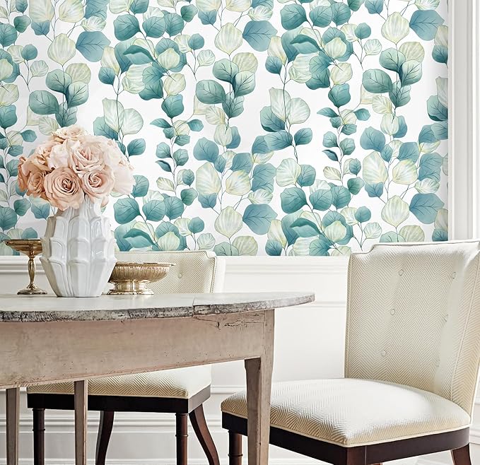 Timeet Peel and Stick Wallpaper Boho Leaf Contact Paper Removable Self Adhesive