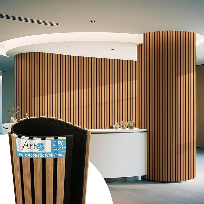 Art3d 1-Pack Acoustic Wood Slat Wall Panel