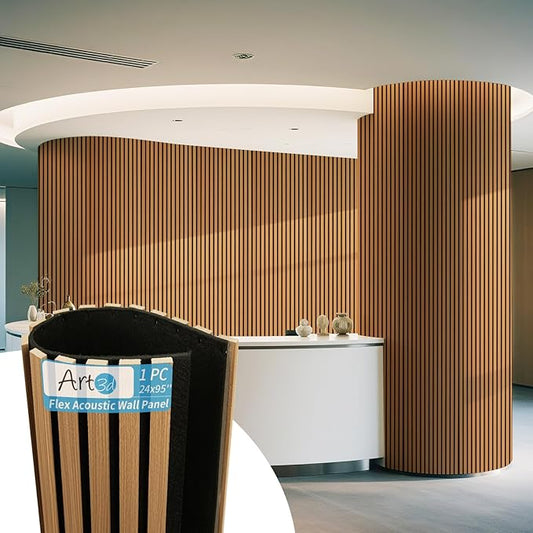 Art3d 1-Pack Acoustic Wood Slat Wall Panel