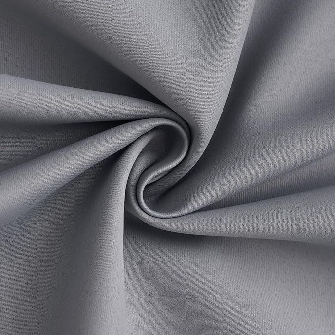 Yakamok 100% Blackout Curtain Panels 72 inches Cold and Light Blocking Drapes