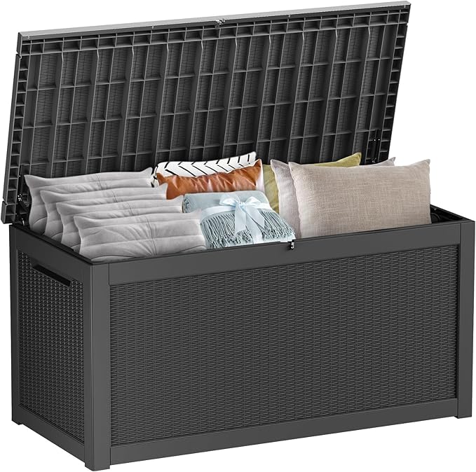 260 Gallon Outdoor Storage Box â Waterproof Deck Box for Garden & Patio,Black