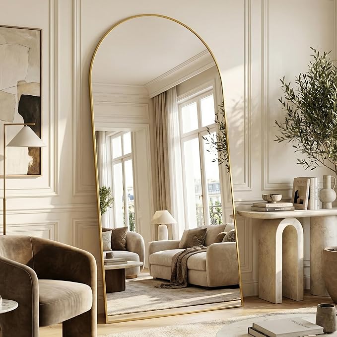 Suidia 88"x44" Arched Full Length Mirror