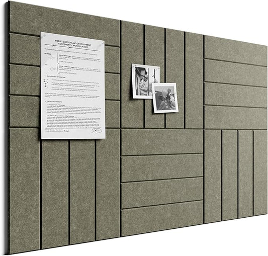 Bumusty Large Cork Board Alternative-36 x 24" Felt Bulletin Board Tiles