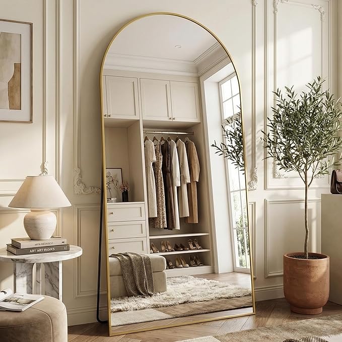 Suidia 90"x46" Arched Full Length Mirror