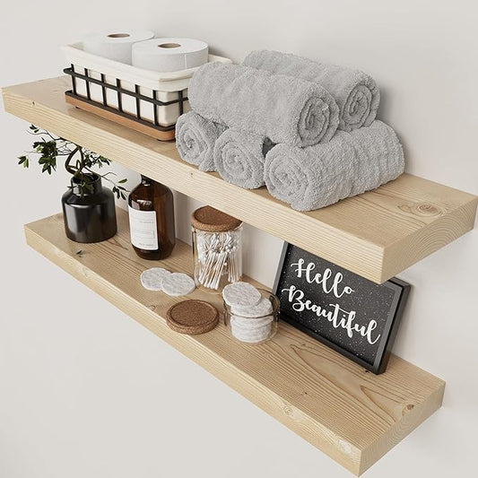 BAOBAB WORKSHOP Solid Wood Floating Shelves