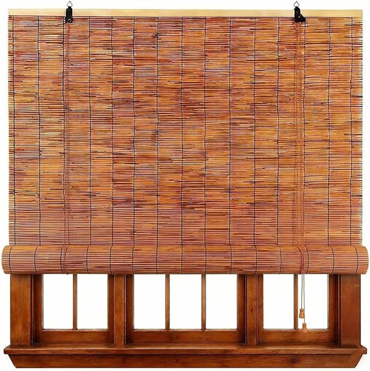 Bamboo Roller Shades for Outdoor Patio