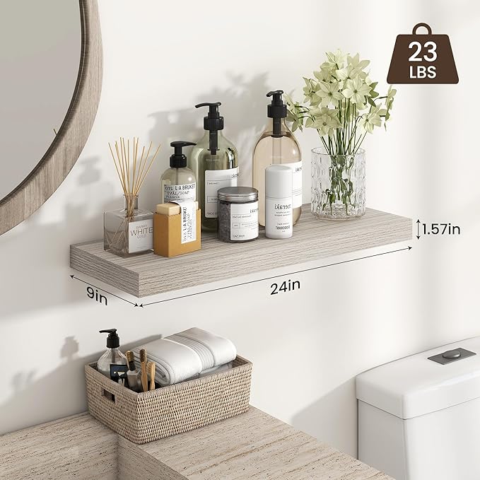 Heimlove 24 inch Floating Shelves