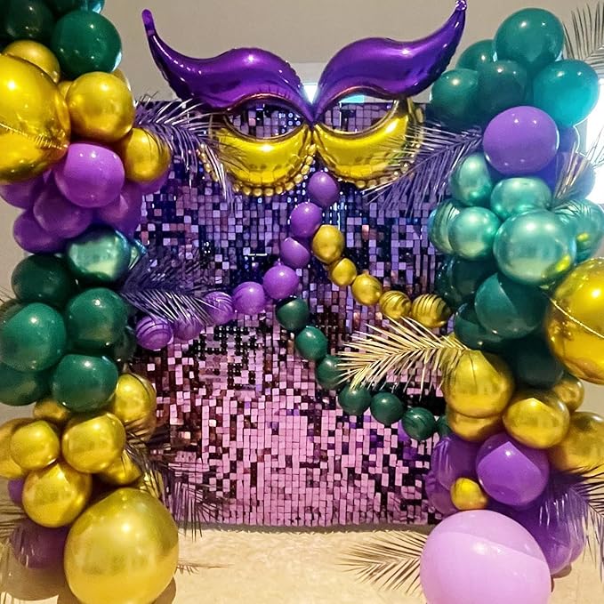 COKAOBE Purple Shimmer Wall Backdrop, Photo Backdrops