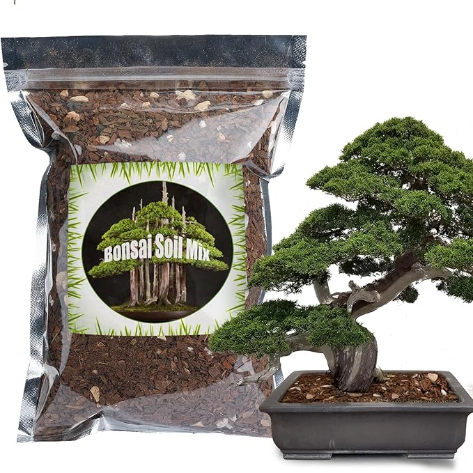 Doter Bonsai Soil Mix Ready to Use (2qt), Premium Fast Draining Organic All Purpose Potting Mix for All Varieties of Bonsai