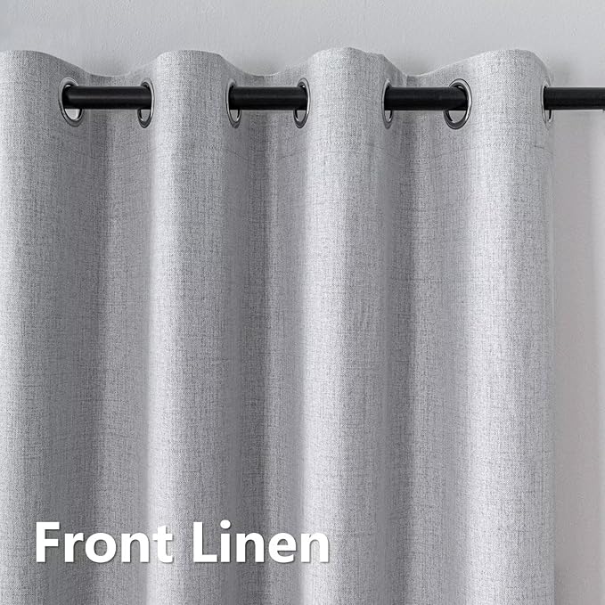 Blackout Curtains Customsize for Bedroom, 100% Black Out Curtains 1 Panel