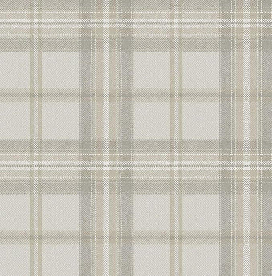 NextWall Harry & Grace Herringbone Plaid Premium Matte Non-Woven Peel and Stick