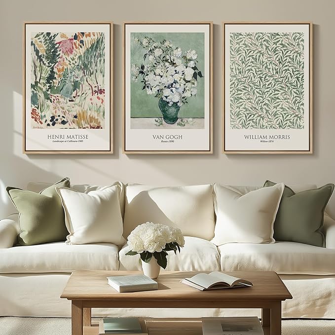 Large Framed William Morris Wall Art