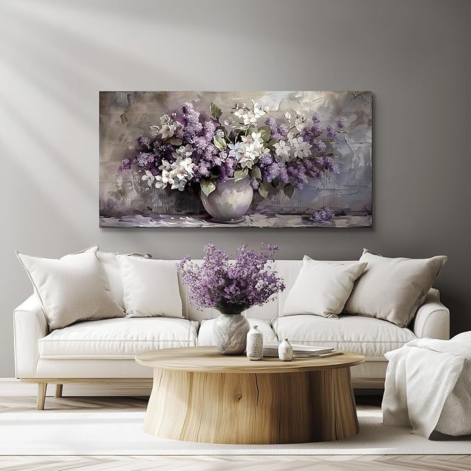 SERIMINO Large Wall Art for Living Room, Still Life Flowers Canvas Prints