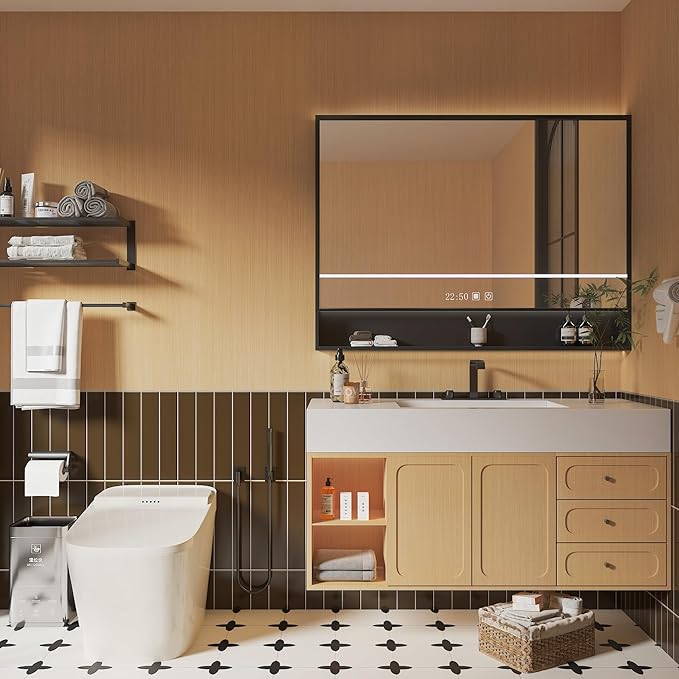 Thick Oak Wood Wallpaper Peel and Stick 48"x354" Light Brown Wood Contact Paper