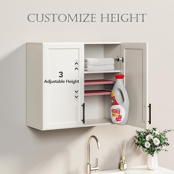 FIMELLO 70.8" W Wall Cabinets for Laundry Room, Cabinets for Laundry