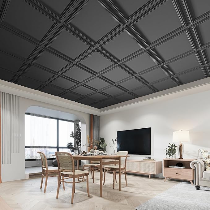 Art3d 36-Pack Drop Relief Ceiling Tiles