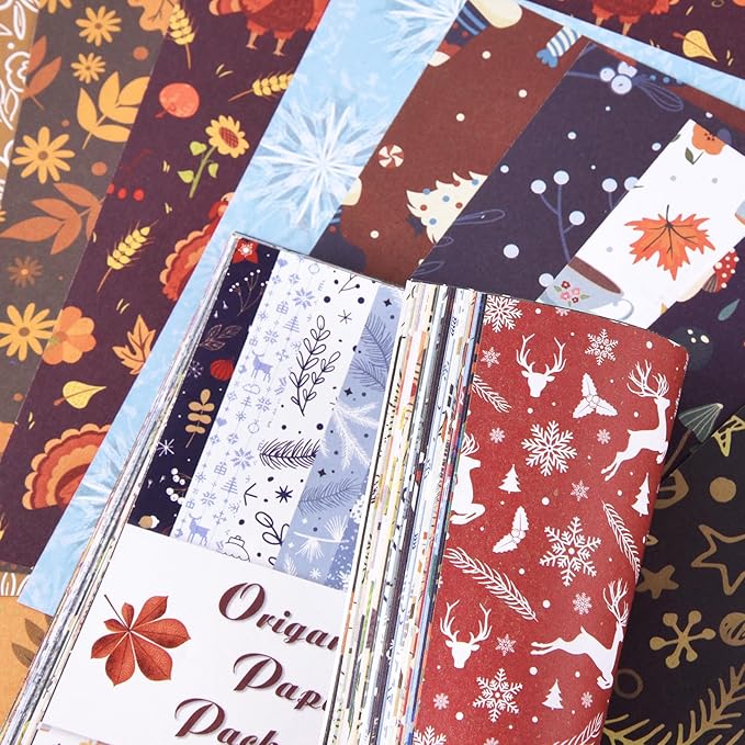 Origami 6x6 Paper Kit 150 Sheets 150 Vivid Colors Double Sided Same Printed Traditional Patterns Square for Arts Crafts Projects Japan Traditional Chiyo.Snack