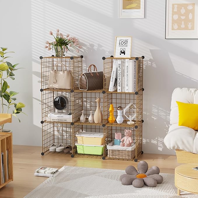C&AHOME Wire Cube Storage, 9