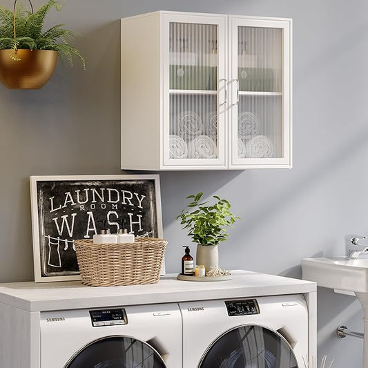 Wall Amount Cabinet for Laundry, Bathroom or Office Storage