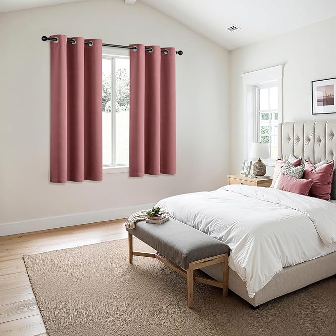 MIULEE Blackout Curtains for Bedroom Living Room 2 Panels, Thermal Insulated