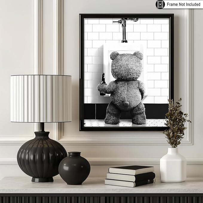 Poster Master Funny Teddy Bear Print