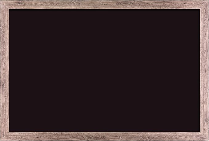 U Brands Magnetic Chalkboard, Rustic Wood Frame, Premium Matte Surface