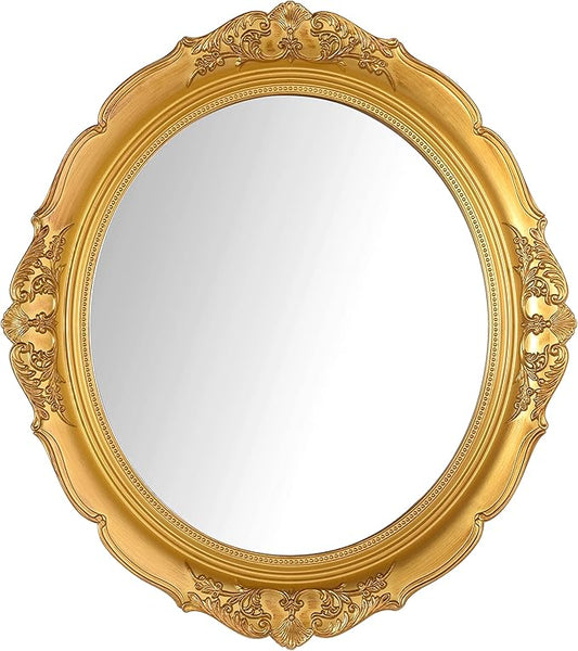 Eaoundm 13.1 x 14.8 inchs Decorative Wall Mirror, Vintage Hanging Mirrors