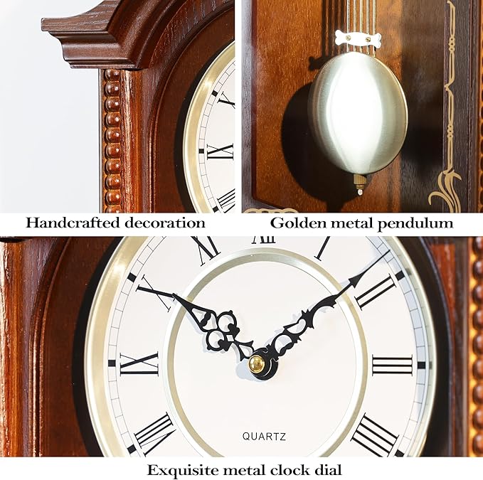AYRELY® 26IN Grandfather Vintage Wall Clock