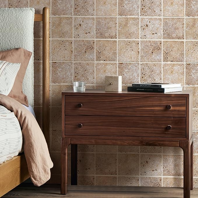 COMSTICKC Peel and Stick Faux Stone Wall Sticker Wall Panels, Not Real Stone