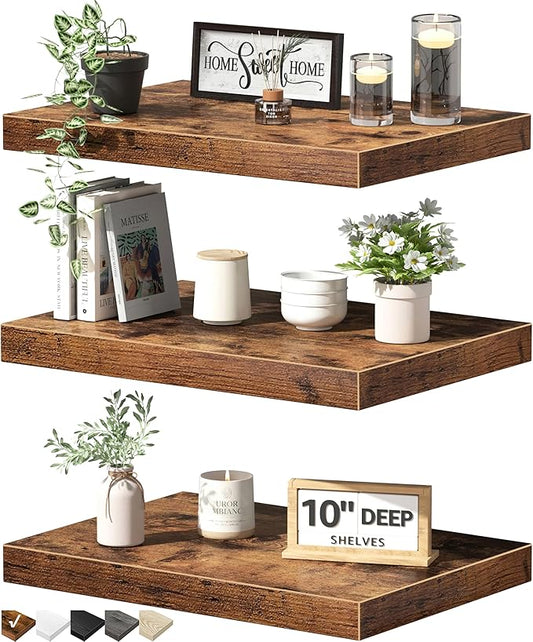 QEEIG 10" Deep Floating Shelves