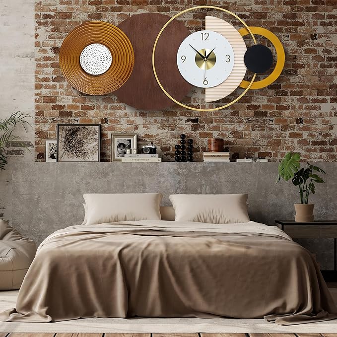 47.2x22.8 inch Large Mid Century Wall Clock
