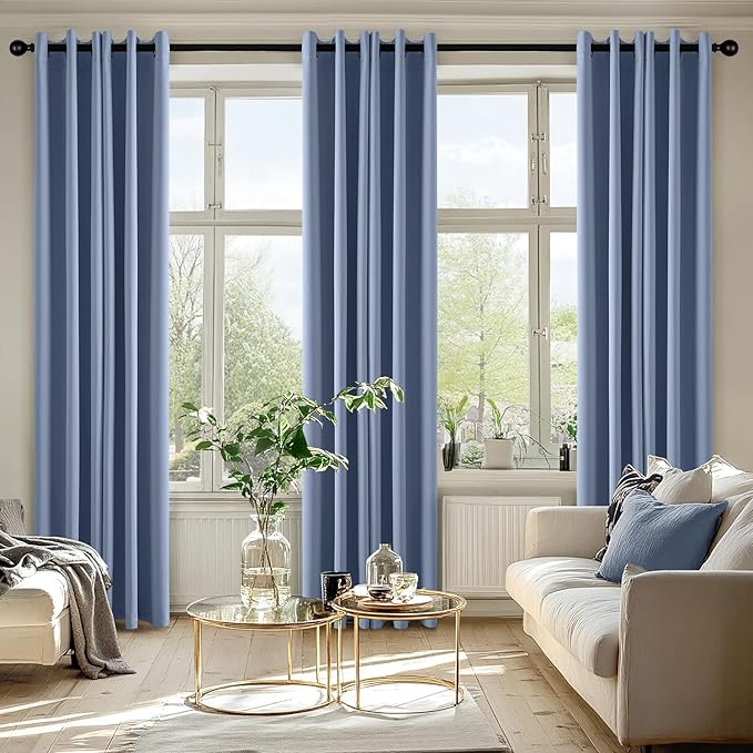 MIULEE Blackout Curtains for Bedroom Living Room 2 Panels, Thermal Insulated