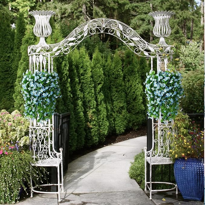 ZFProcess Artificial Fake Hanging Flowers Plants