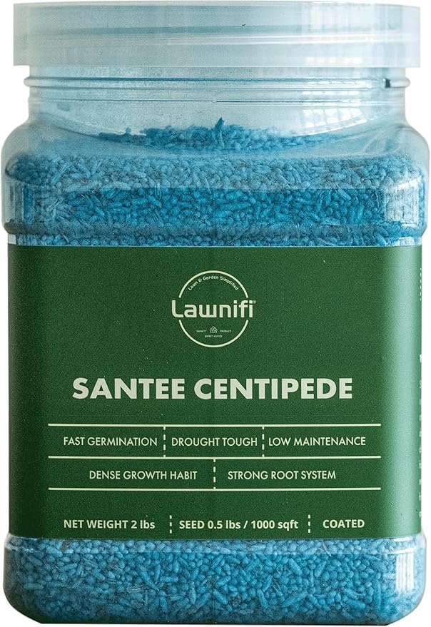 Lawnifi Santee Centipede Grass Seeds for Lawn, 2 lbs Covers 4,000 Sq Ft