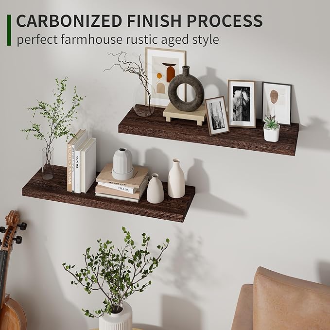Marsmiles Wood Floating Shelves