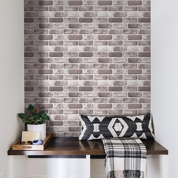 3D Brick Wall Panels, Faux Brick Peel and Stick Wall Panels, Small Size Thin