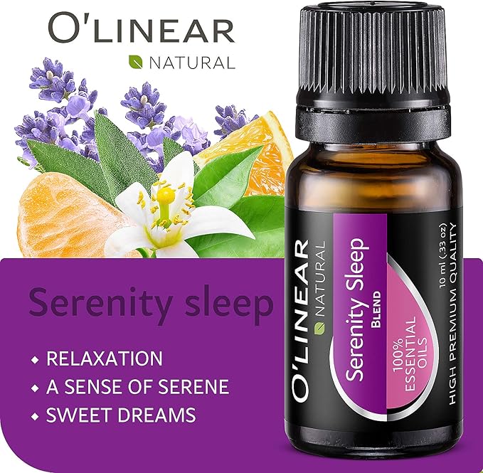 O'linear Essential Oils 6 Blends Set - Perfect for Humidifiers and Diffusers, Aromatherapy Diffuser Oils Scents, Essential Oil Kit for Home Use, Essential Oil Pack with Various Scents