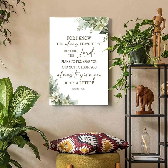 HIWX Christian Bible Verses Wall Decor,